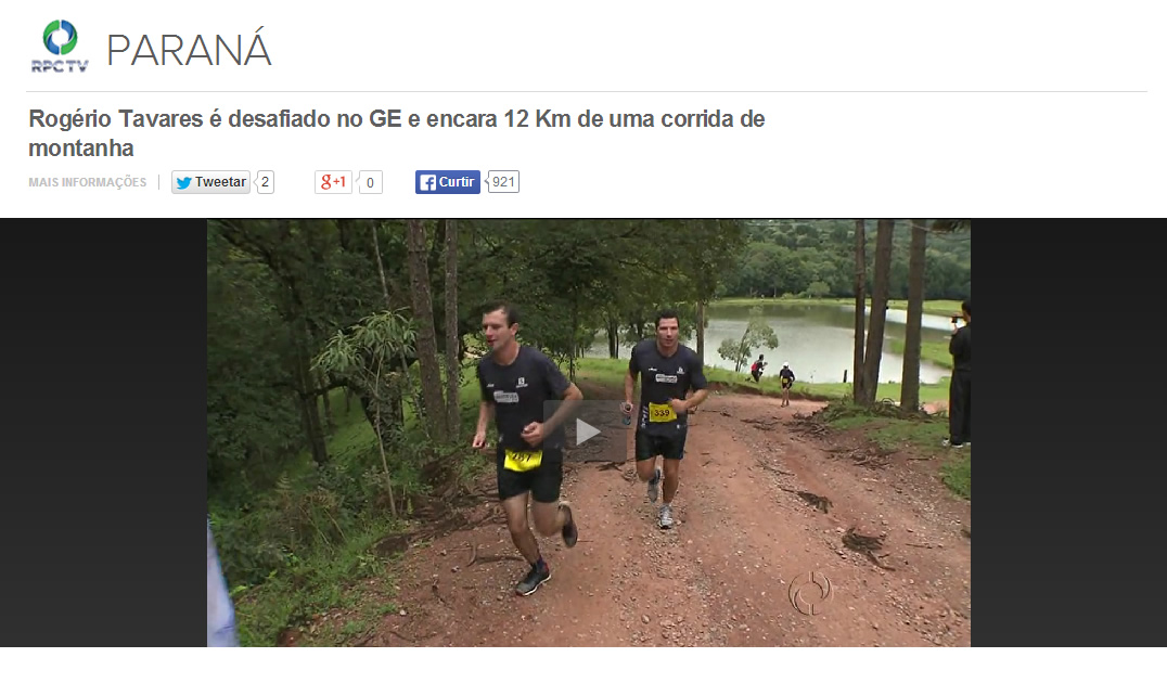 Corrida em montanha é tema do Globo Esporte