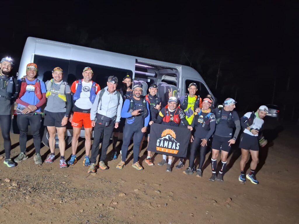 Participantes da travessia momentos antes da nossa "largada"